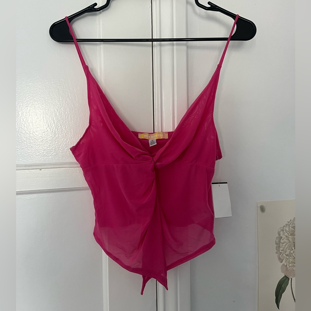 Pink urban outfitters going out top size M